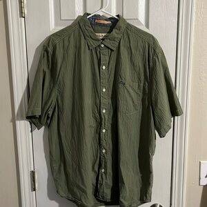Tommy Bahama Short Sleeve Shirt - Olive Green - size XL.